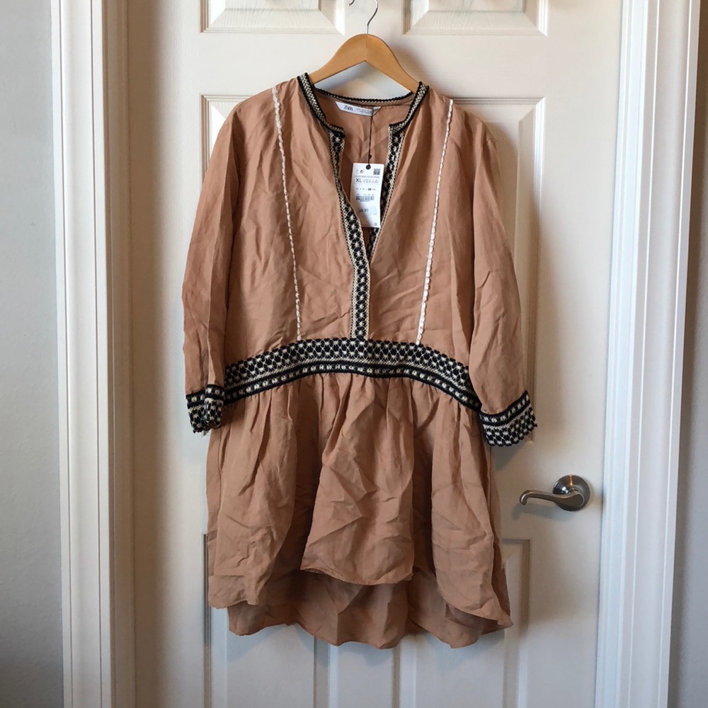 ZARA BEAUTIFULLY NEW EMBROIDERED DRESS